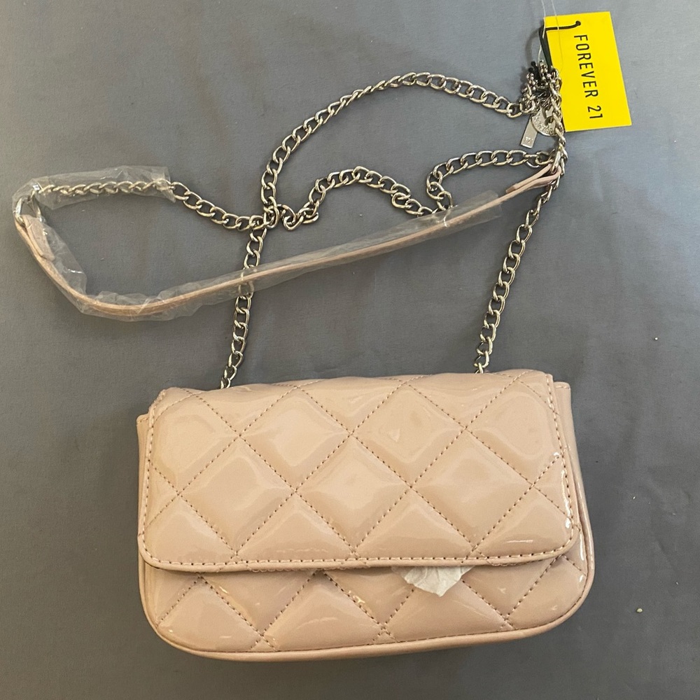 New peachy pink crossbody bag